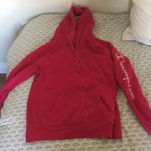 pink champion hoodie!